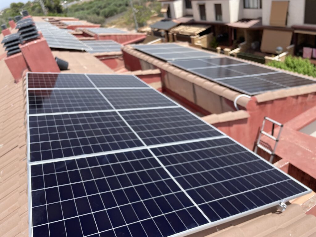 Paneles solares instalados